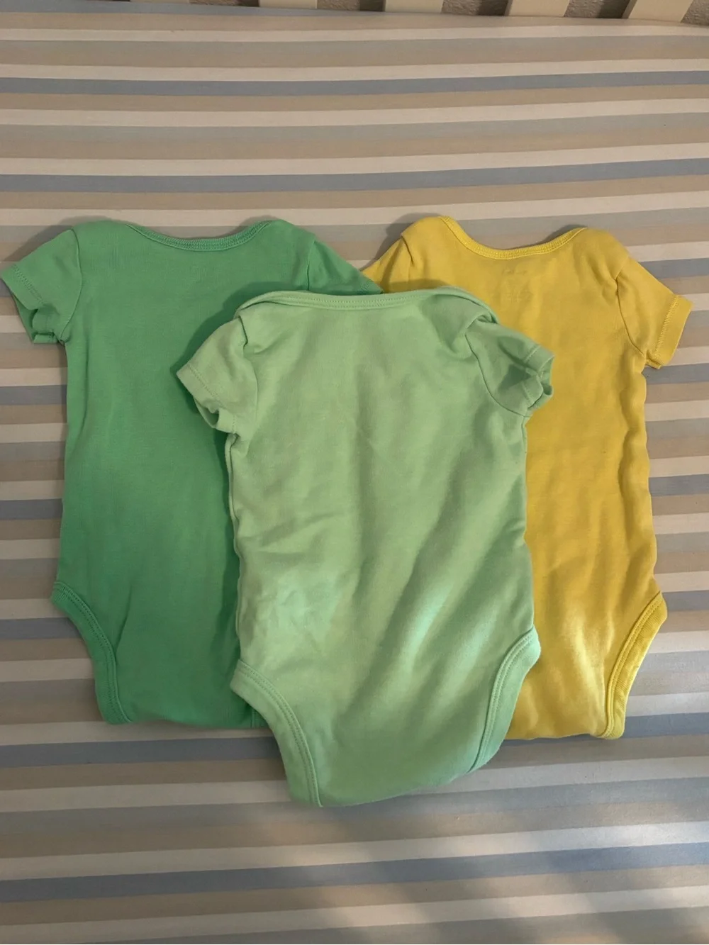 Carter's Baby Bodysuit 3-Pack - Mint, Light Green & Yellow - LOVE YA DAD!